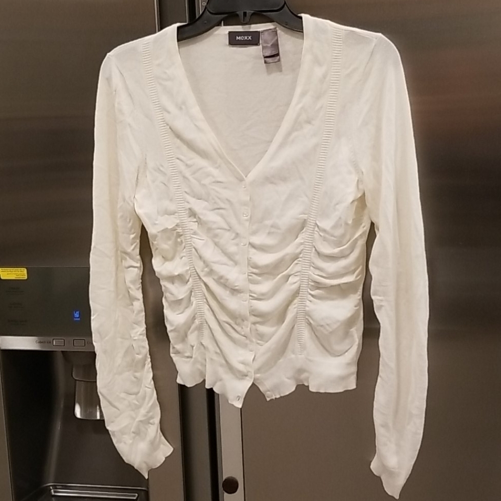 💕MEXX💕 White Button Down Cardigan Sweater